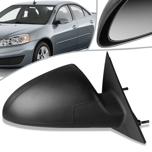 RETROVISOR MIRROR - OEM - 05-10 PONTIAC G6 SEDAN - POWERED - TEXTURED - BLACK - RIGHT