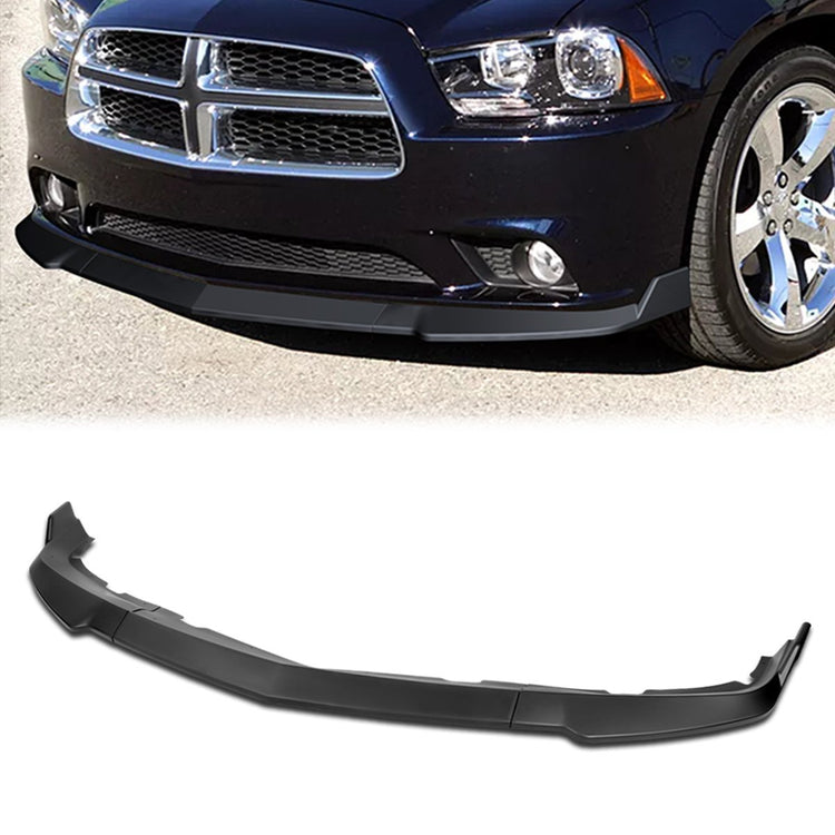 LIP FRONTAL 11-14 DODGE CHARGER - REQUIRES DRILLING BUMPER FOR INSTALLATION - 3PC - MATTE BLACK