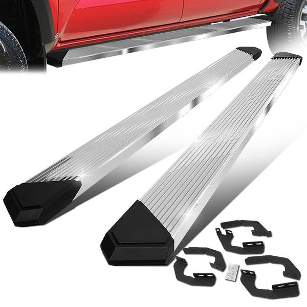 ESTRIBOS 6" - 05-21 TOYOTA TACOMA - DOUBLE CAB - CHROME / BLACK