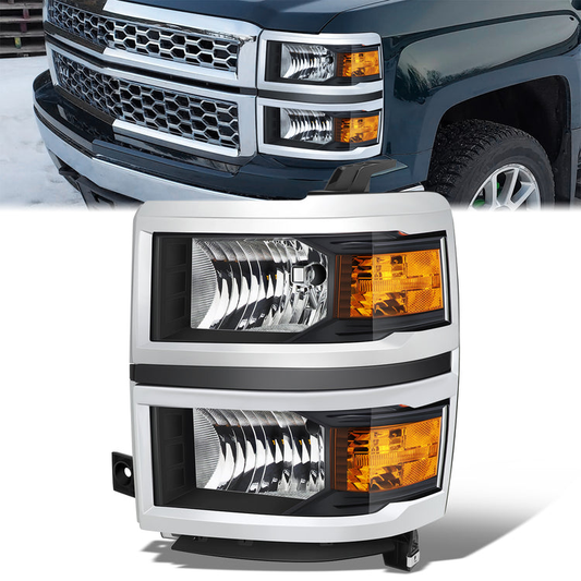 FAROS OE STYLE - 14-15 CHEVROLET SILVERADO 1500 - FITS MODELS WITH HALOGEN HEADLIGHTS ONLY - H11 LOW BEAM / 9005 HIGH BEAM - LEFT