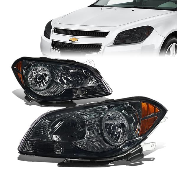 FAROS 08-12 CHEVROLET MALIBU - SMOKE HOUSING / AMBER CORNER - H11 LOW BEAM / H9 HIGH BEAM