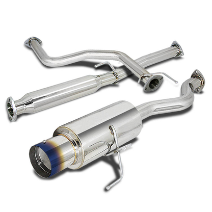 TUBERIA CATBACK CATBACK - 94-01 ACURA INTEGRA 2DOOR GSR - SINGLE BURNT TIP - STAINLESS STEEL