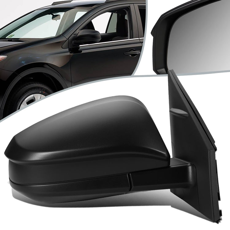 RETROVISOR MIRROR - OEM - 13-15 TOYOTA RAV4 - POWERED - FOLDING - TEXTURED - RIGHT - BLACK