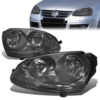 FAROS 05-10 VW JETTA / 06-09 VW RABBIT - H4 LOW BEAM / H7 HIGH BEAM / 1156A TURN SIGNAL - SMOKE HOUSING / CLEAR CORNER