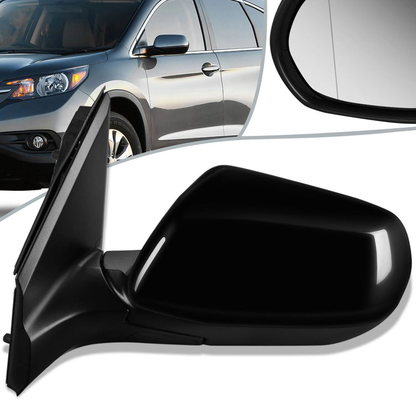 RETROVISOR MIRROR - OEM - 12-16 HONDA CR-V - POWERED - TEXTURED - BLACK - LEFT
