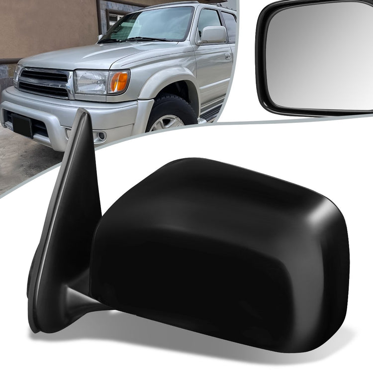 RETROVISOR MIRROR - OEM - 96-02 TOYOTA 4RUNNER - POWERED - FOLDING - BLACK MATERIAL - LEFT