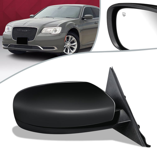 RETROVISOR MIRROR - OEM - 11-14 CHRYSLER 300C - POWERED - HEATED - FOLDING - W/ BLACK MATERIAL - RIGHT