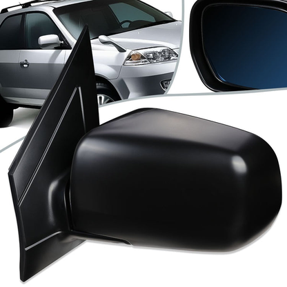 RETROVISOR MIRROR - 02-06 ACURA MDX - POWERED - HEATED - LEFT - OEM - TEXTURED - BLACK