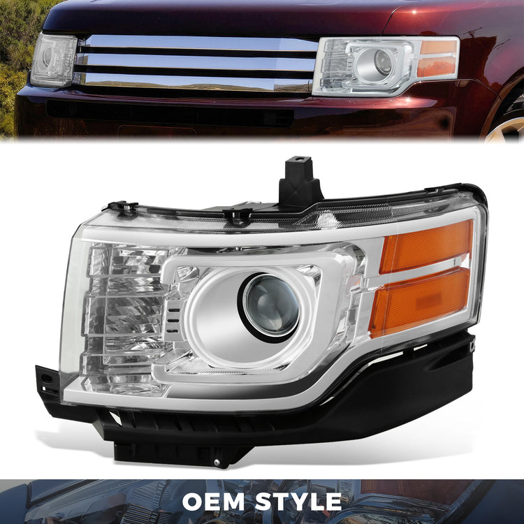 FAROS OE STYLE - 09-12 FORD FLEX HID - CHROME HOUSING - LEFT SIDE