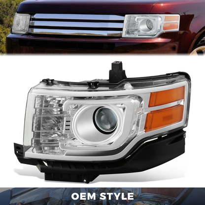 FAROS OE STYLE - 09-12 FORD FLEX HID - CHROME HOUSING - LEFT SIDE