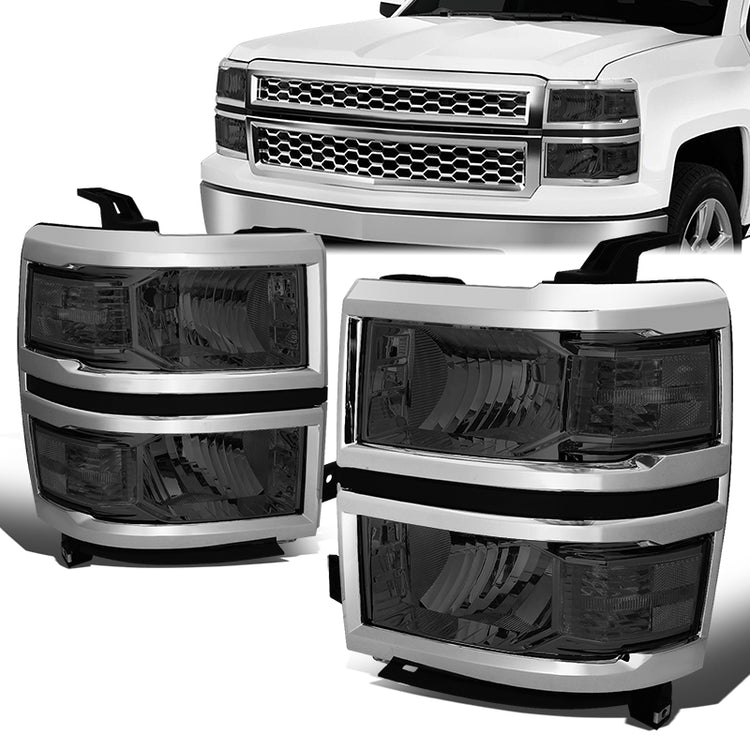 FAROS 14-15 CHEVY SILVERADO 1500 - SMOKE HOUSING / CLEAR CORNER - H11 LOW BEAM / 9005 HIGH BEAM