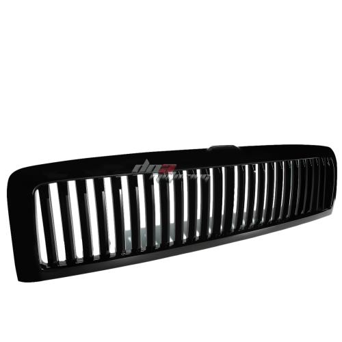PARRILLA GRILLE - 95-01 DODGE RAM 1500 / 96-02 DODGE RAM 2500 , 3500 - VERTICAL FENCE STYLE - ABS - GLOSSY - BLACK