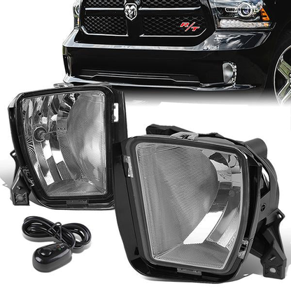 FAROS DE NIEBLA 13-18  RAM 1500 - WITH SWITCH - CHROME / CLEAR