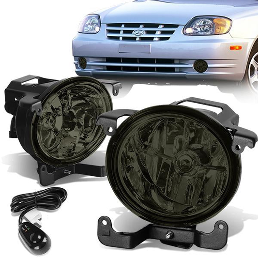 FAROS DE NIEBLA 03-06 HYUNDAI ACCENT - WITH SWITCH - 881 BULB - SMOKE