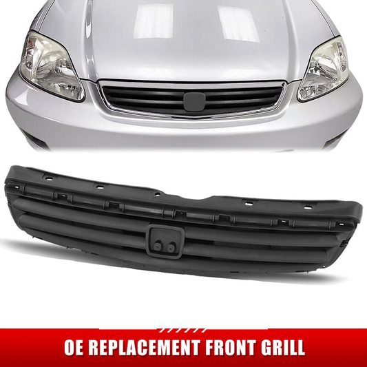PARRILLA GRILLE - HD CVIC 2/3/4 DR '99-'00/ GRILLE ASS'Y/ MAT-BLACK W/O MOULDING/ (DX/EX/LX) (4D)//PARTS.NO,HO1200162//OEM NO,71121S04003