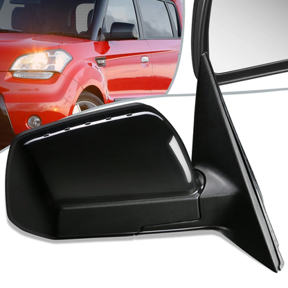 RETROVISOR MIRROR - OEM - 12-13 KIA SOUL - POWERED - PAINTABLE - BLACK - RIGHT