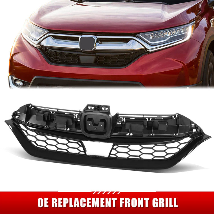 PARRILLA GRILLE - HD CRV 17-19/20-22/ GRILLE ASS'Y 17-19/ MAT-GRAY (EX|EX-L|TOURING)//PARTS.NO,HO1200233//OEM NO,71121TLAA10