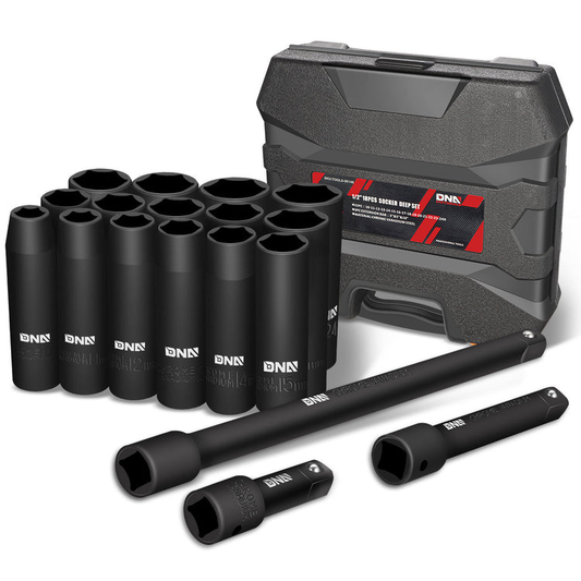 HERRAMIENTAS 18PC SOCKET DEEP IMPACT 1/2"