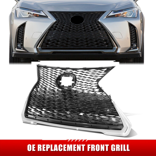 PARRILLA GRILLE - LX UX '18-'21/ GRILLE ASS'Y/ BRIGHT DARK GRAY/ W/CHROME/BLACK MOULDING/ W/PARK DISTANCE SENSORS/W/F SPORT PKG  (EU=USA)//PARTS.NO,LX1200206//OEM NO,5310176350