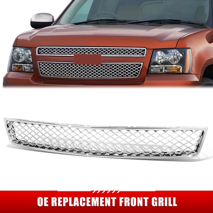 PARRILLA GRILLE - CV AVALANCH 07-13/ GRILLE ASS'Y/ LOWER CHROME/ (W/ OFF ROAD PKG)/ W/PLATINUM MESH/(SAME=TAHOE/SUBRBAN)//PARTS.NO,GM1200591//OEM NO,15946154