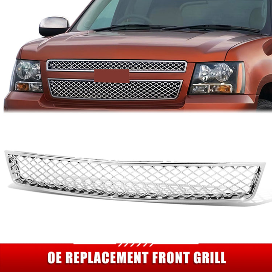 PARRILLA GRILLE - CV AVALANCH 07-13/ GRILLE ASS'Y/ LOWER CHROME/ (W/ OFF ROAD PKG)/ W/PLATINUM MESH/(SAME=TAHOE/SUBRBAN)//PARTS.NO,GM1200591//OEM NO,15946154