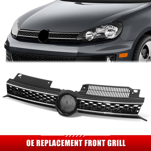 PARRILLA GRILLE - VG GOF 6 '09-'12/ GRILLE ASS'Y/ CHROME/BLACK (GTI)//PARTS.NO,VW1200159//OEM NO,5K0853651BGATL