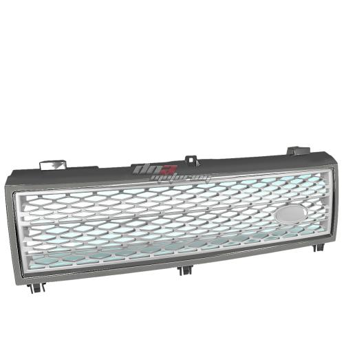 PARRILLA GRILLE - 03-05 RANGE ROVER - HONEYCOMB MESH STYLE - ABS - GRAY - SILVER