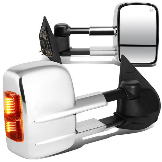 RETROVISORES EXTENDIBLES TOWING MIRROR - 07-13 CHEVY SILVERADO 1500, 1500HD, 2500HD, GMC SIERRA 1500, 1500HD, 2500HD, CHEVY SUBURBAN 1500, 2500, GMC YUKON, YUKON XL 1500, XL 2500, CHEVY AVALANCHE, CHEVY TAHOE, CADILLAC ESCALADE / 07-17 CHEVY SILVERADO