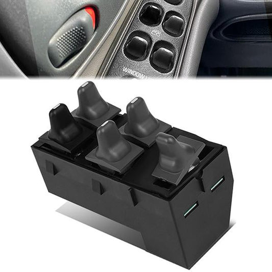 INTERRUPTOR ELEVADOR ELECTRICO 96-05 PONTIAC GRAND AM - FITS SEDAN MODELS ONLY - DRIVER SIDE - BLACK