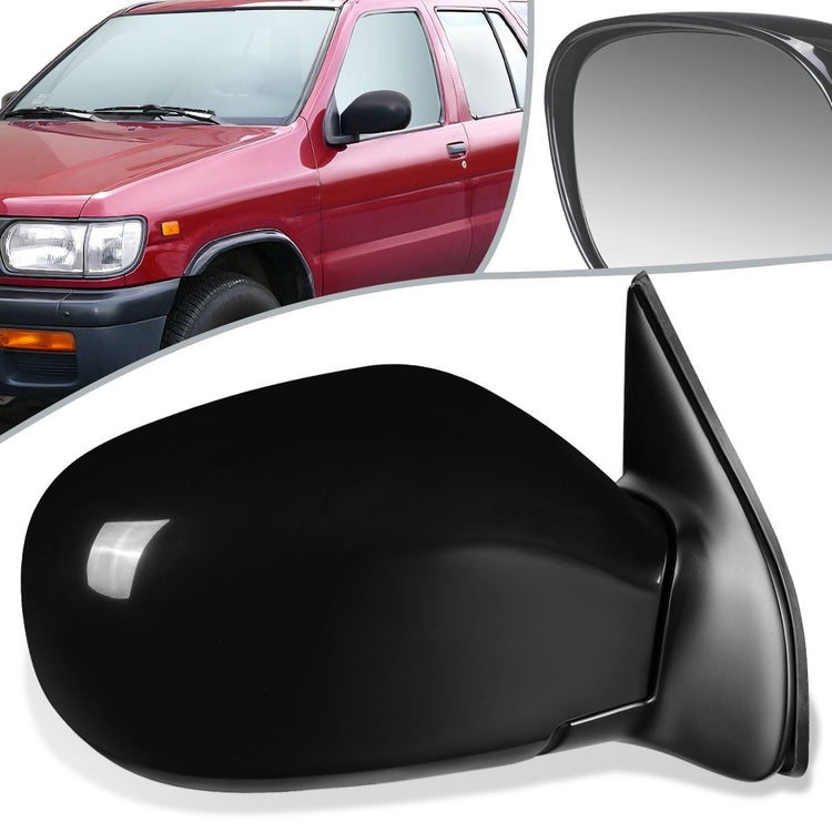 RETROVISOR MIRROR - OEM - 99-00 NISSAN PATHFINDER - POWERED - HEATED - PAINTABLE - BLACK - RIGHT