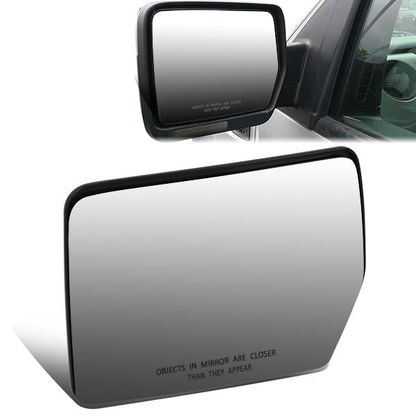 nan MIRROR GLASS LENS - OE STYLE - 04-14 FORD F-150 / 06-08 LINCOLN MARK LT - FITS POWERED MIRRORS ONLY - W/O TRAILER TOW, W/O HEAT, W/O BLIND SPOT, W/O AUTO DIMMING - DRIVER SIDE