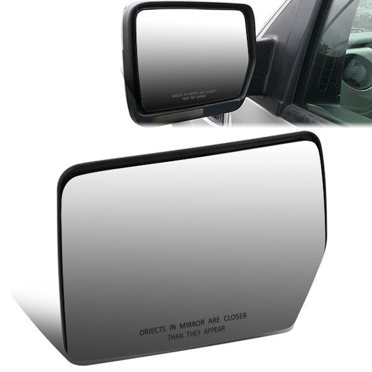 nan MIRROR GLASS LENS - OE STYLE - 04-14 FORD F-150 / 06-08 LINCOLN MARK LT - FITS POWERED MIRRORS ONLY - W/O TRAILER TOW, W/O HEAT, W/O BLIND SPOT, W/O AUTO DIMMING - DRIVER SIDE