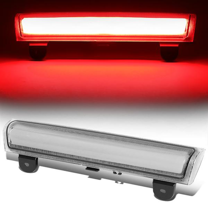 LUZ DE FRENO 00-06 CHEVY SUBURBAN 1500, 2500, CHEVY TAHOE, GMC YUKON, GMC YUKON XL 1500, 2500 - FITS LIFTGATE MODEL REAR DOORS ONLY - LED STRIP - CHROME