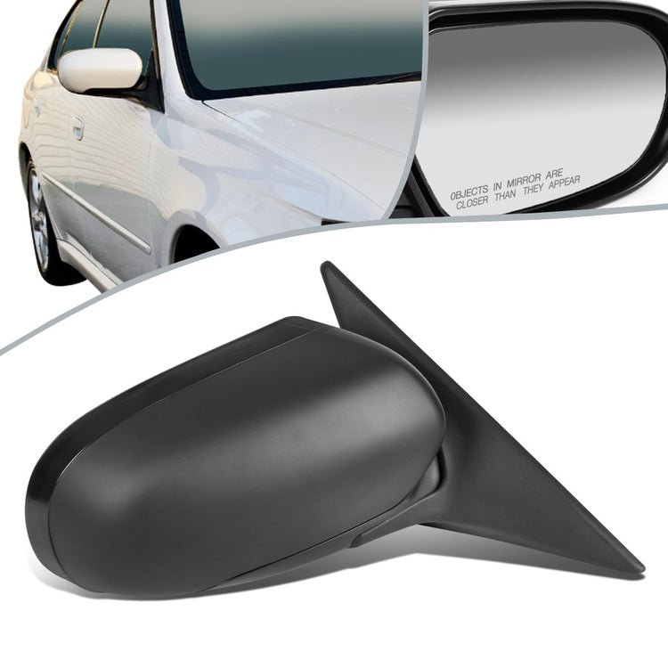 RETROVISOR MIRROR - OEM - 05-07 SUBARU LEGACY 2.5I LIMITED / 05-07 SUBARU OUTBACK 2.5I LIMITED - POWERED - PAINTABLE - BLACK - RIGHT