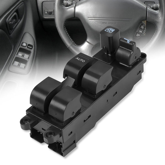 INTERRUPTOR ELEVADOR ELECTRICO 98-01 NISSAN ALTIMA / 00-04 NISSAN FRONTIER, SUBARU LEGACY, SUBARU OUTBACK / 98-99 NISSAN SENTRA / 00-04 NISSAN XTERRA / 03-06 SUBARU BAJA - DRIVER SIDE - BLACK