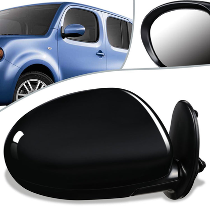 RETROVISOR MIRROR - OEM - 09-14 NISSAN CUBE - POWERED - HEATED - TEXTURED - BLACK - RIGHT