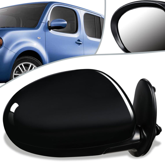 RETROVISOR MIRROR - OEM - 09-14 NISSAN CUBE - POWERED - HEATED - TEXTURED - BLACK - RIGHT