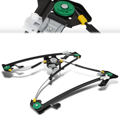 REGULADOR DE VENTANA WINDOW MOTORS & REGULATORS - METALLIC - 04-08 FORD F-150/04-08 FORD LOBO/06-08 LINCOLN MARK LT - FITS CREW CAB / STANDARD CABS,DOES NOT FIT EXTENDED CABS - METALLIC - BARE STEEL/PLASTIC