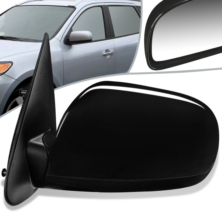 RETROVISOR MIRROR - OEM - 07-12 HYUNDAI SANTA FE - POWERED - HEATED - TEXTURED - BLACK - LEFT