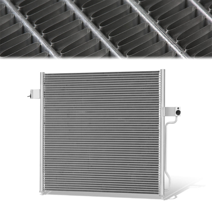 CONDENSADOR FORD EXPLORER 2002-2010 / FORD EXPLORER SPORT TRAC 2007-2010 / MERCURY MOUNTAINEER 2002-2010 - FOR 4.0L V6 4.6L V8 MODELS - ALUMINUM - SILVER