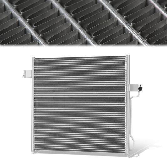 CONDENSADOR FORD EXPLORER 2002-2010 / FORD EXPLORER SPORT TRAC 2007-2010 / MERCURY MOUNTAINEER 2002-2010 - FOR 4.0L V6 4.6L V8 MODELS - ALUMINUM - SILVER