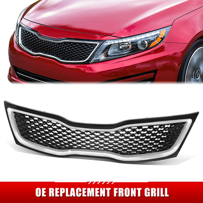 PARRILLA GRILLE - KA OPTMA '11-'15/'16-'20/ GRILLE ASS'Y 14-15/ PAINTED BLACK W/CHROME MLDG/ (LIMITED|SX|SX TURBO|)/ (SXL TURBO) (USA BUILT)//PARTS.NO,KI1200161//OEM NO,863504C700