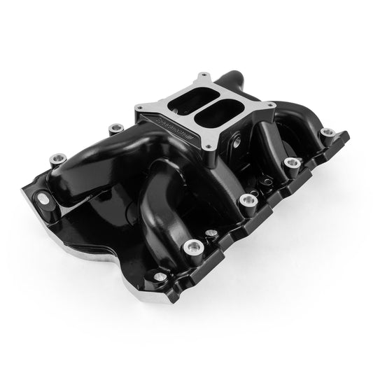 Ford 351W Block Cleveland 3V Heads Clevor MID-AIR™ MidRise Intake Manifold [Black]