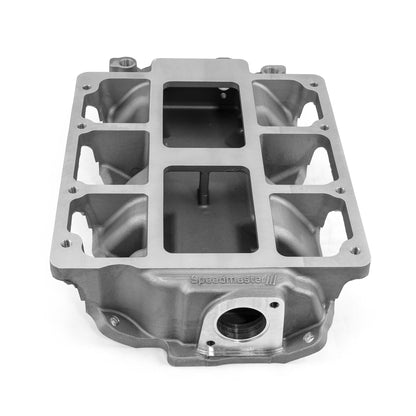 Chevy SBC 350 6-71 8-71 Supercharger Aluminum Intake Manifold [Satin]