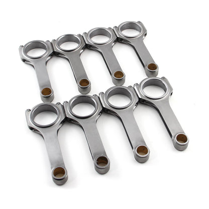 H Beam 6.000" 2.000" .927" Bronze Bush 4340 Connecting Rods Suits: Chevy SBC 350
