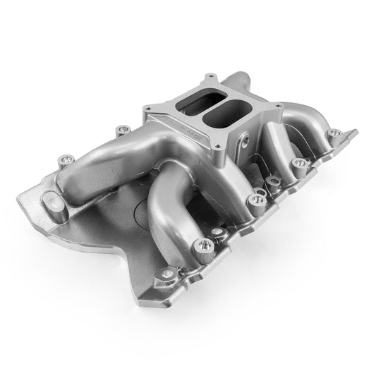 Ford 351C Cleveland 3V (4V w/Tongues) MID-AIR™ MidRise Intake Manifold [Polished]