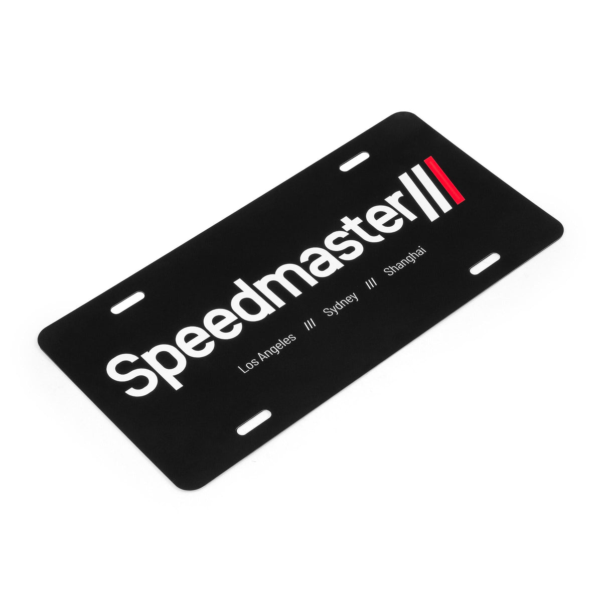Speedmaster Aluminum License Plate for Vehicles