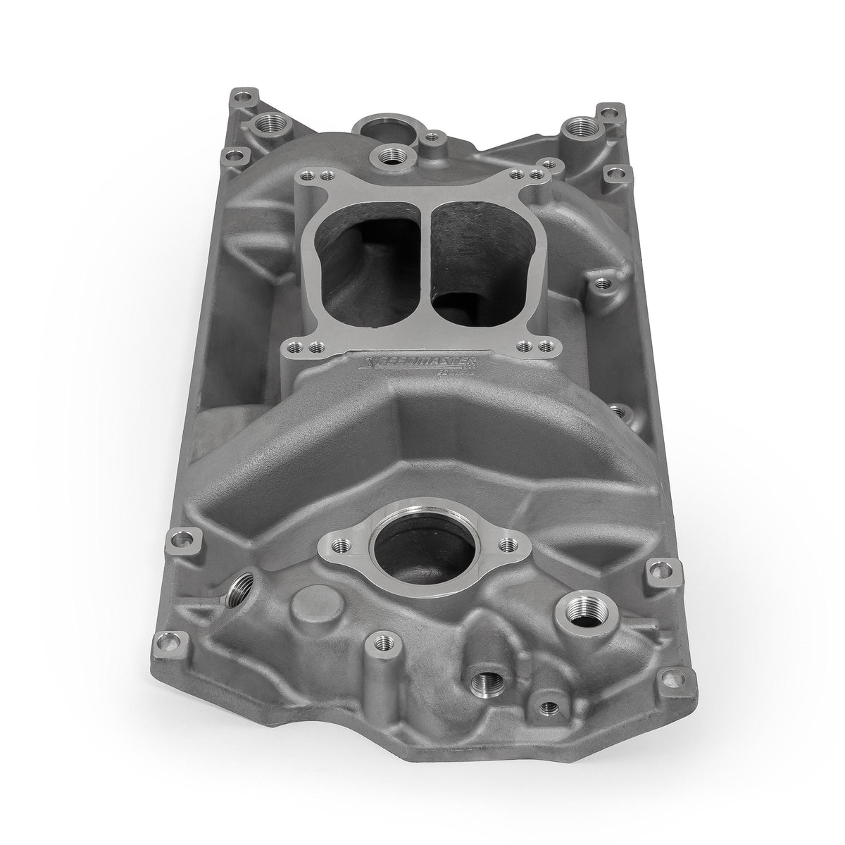 Chevy SBC 350 Vortec LowRise Aluminum Intake Manifold [Satin]