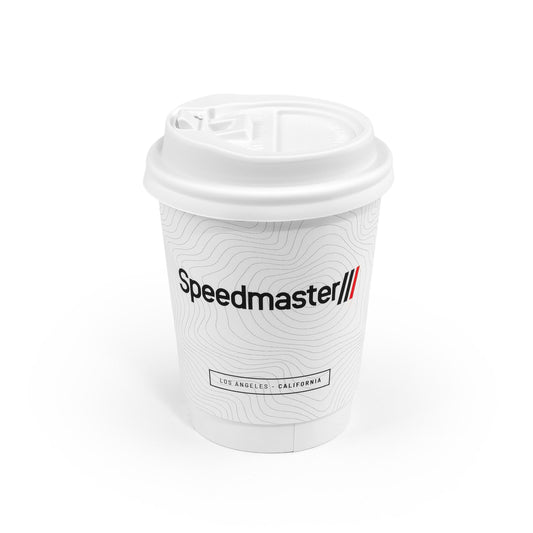 Sipper Lid for 8oz Coffee Cups - Pack of 25 [White]