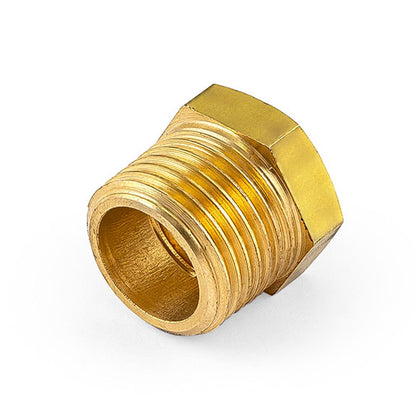 1/2" Npt to 3/8" Npt Straight Brass Reducer Only
